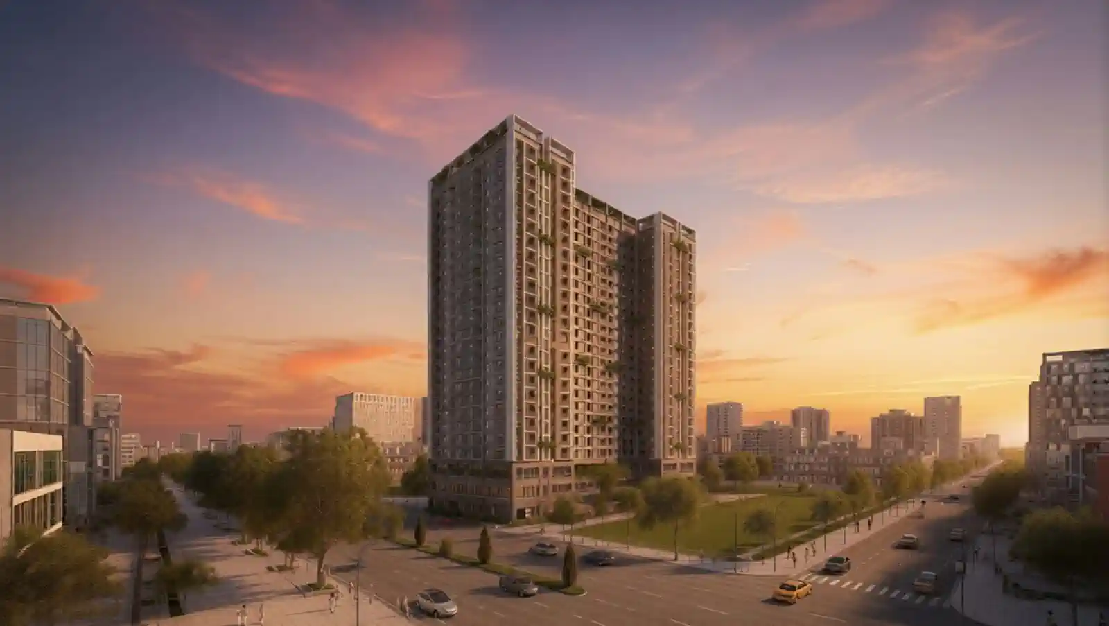 Phối cảnh The Vistas Avenue không đại diện tầm nhìn từ căn hộ cụ thể