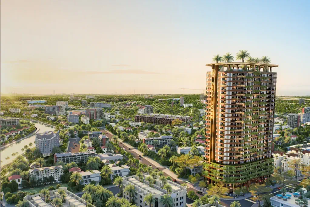 Phối cảnh tổng thể NIKO Tower tại Tây Nam Linh Đàm