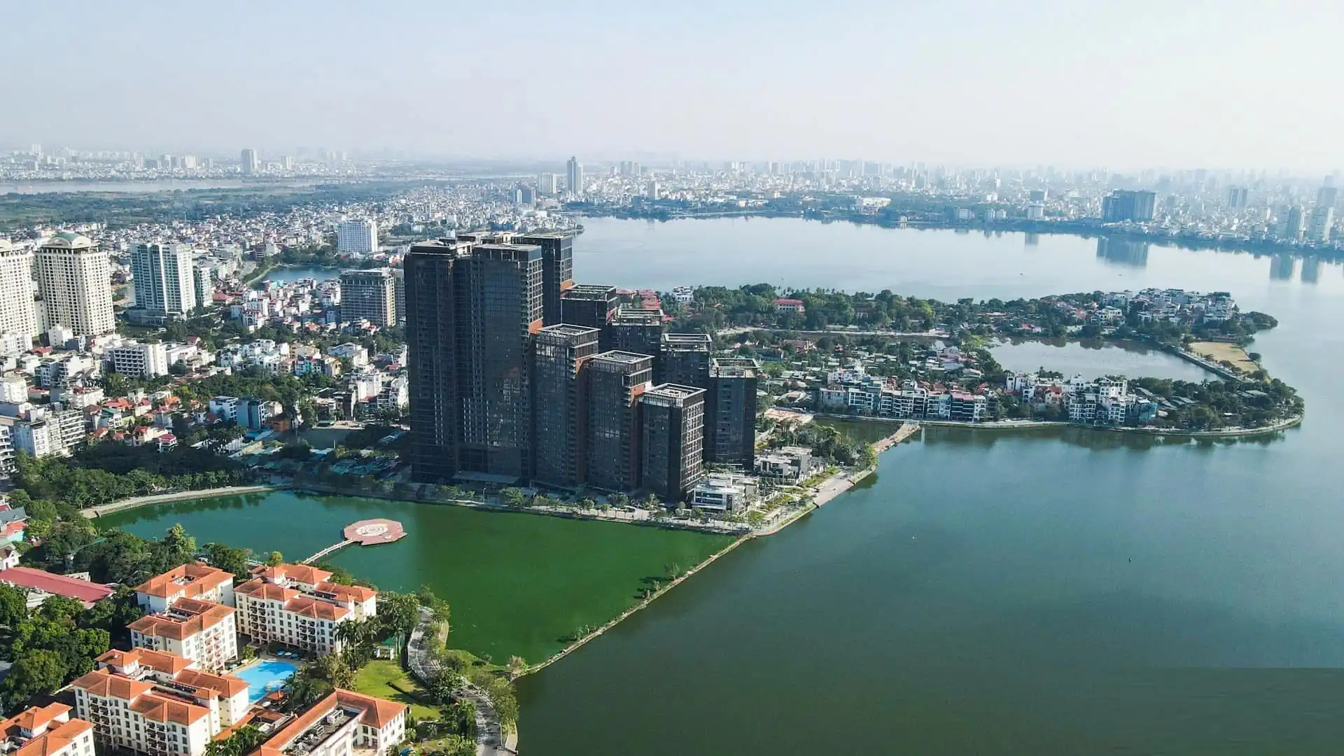 Ảnh flycam Sun Grand City Quảng An tại 58 Quảng Bá