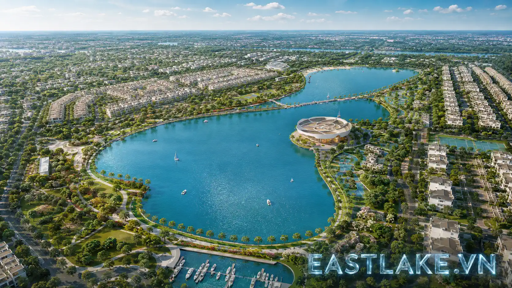 Phối cảnh East Lake City ban ngày - hình minh họa